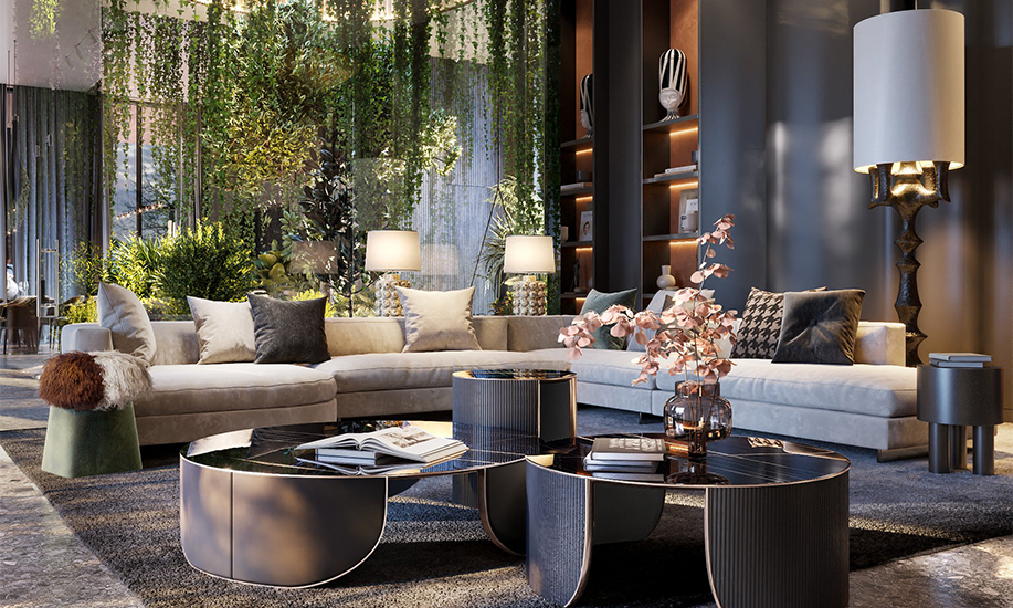 mata air Rumah mewah biophilic